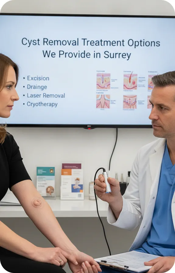 Cyst Removal Treatment in Surrey